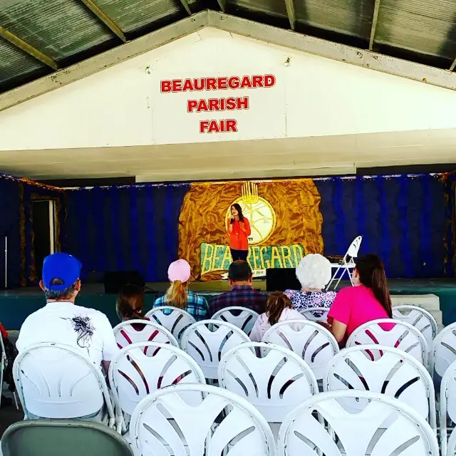 Leah Thompson live at the Beauregard Parish Fair now! #LeahThompson #LeahThompsonMusic #DeRidderFair  #DeRidder