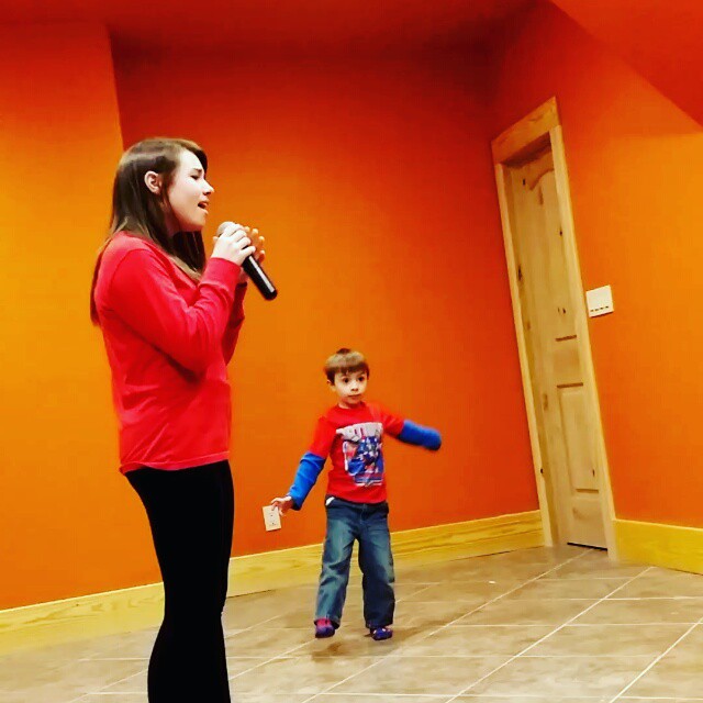 Leah Thompson singing to her little brother. #AThousandYears