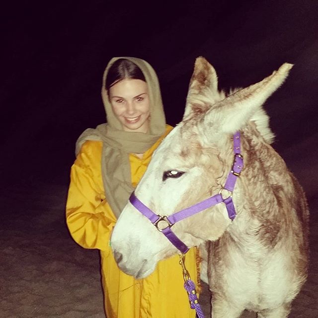 Gotta ride this donkey to the inn this evening! #movieset #film #LeahCatherineThompson #onset #movies