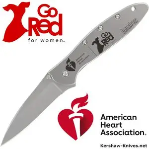 Go Red For Women Laser Engraved Kershaw Leek